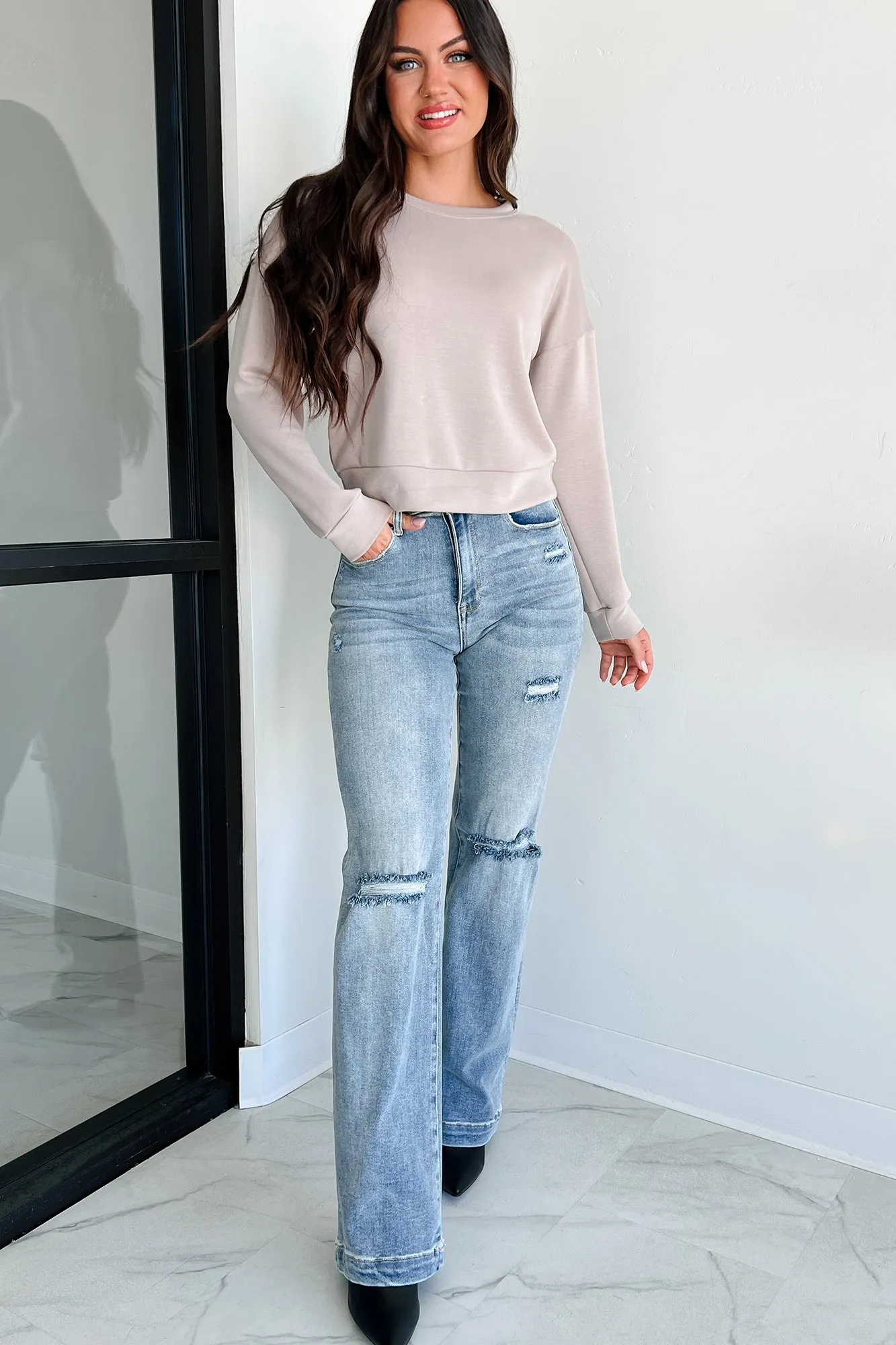 Ransom Leichtes Wasabi   Minz Sweatshirt (Helltaube)