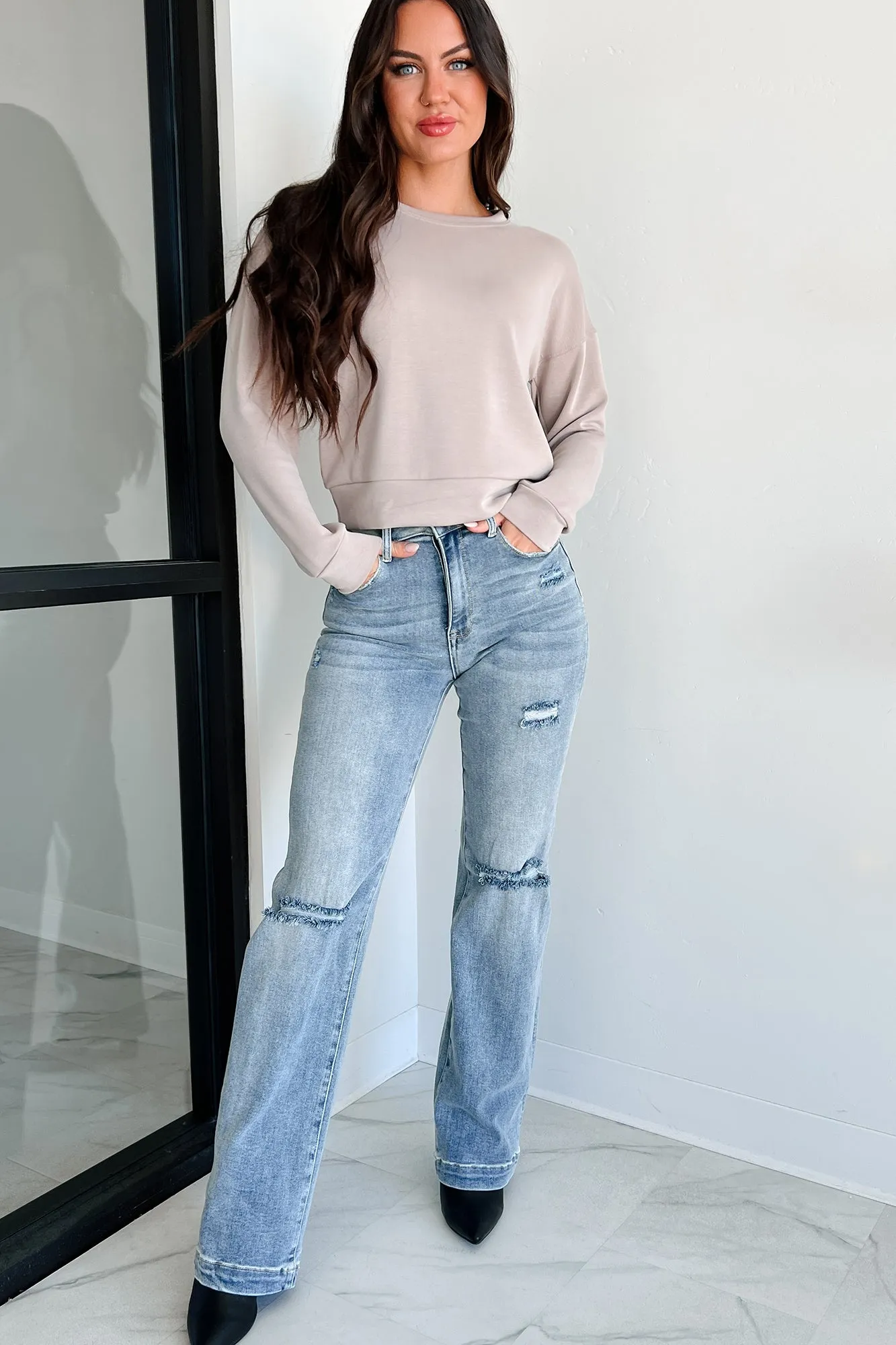 Ransom Leichtes Wasabi   Minz Sweatshirt (Helltaube)