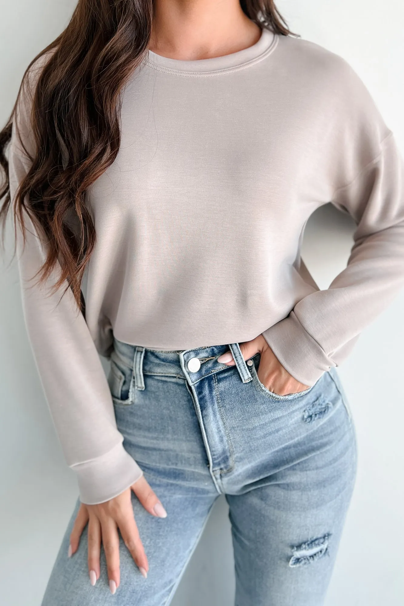 Ransom Leichtes Wasabi   Minz Sweatshirt (Helltaube)