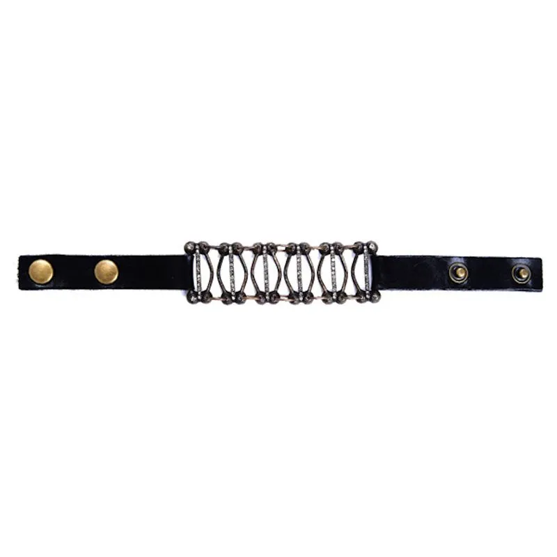 Rebel Design Edgy 6-teiliges Armband 5071 Schwarz