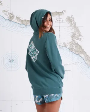 Retro Tippet Boyfriend Hoody - Ermüdung