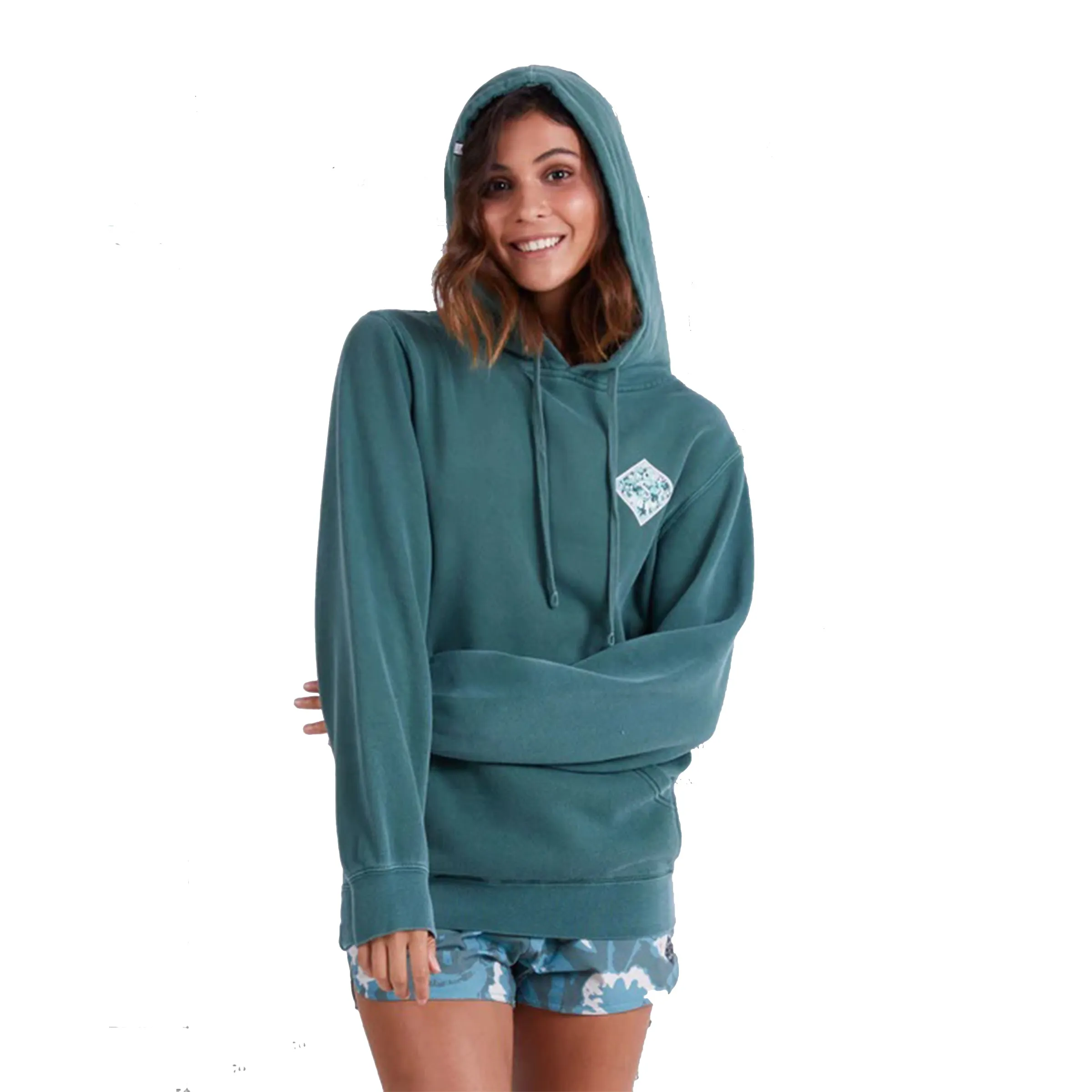Retro Tippet Boyfriend Hoody - Ermüdung