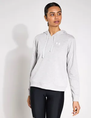Rival Terry Hoodie - Modisch Grau Hell Meliert/Weiß
