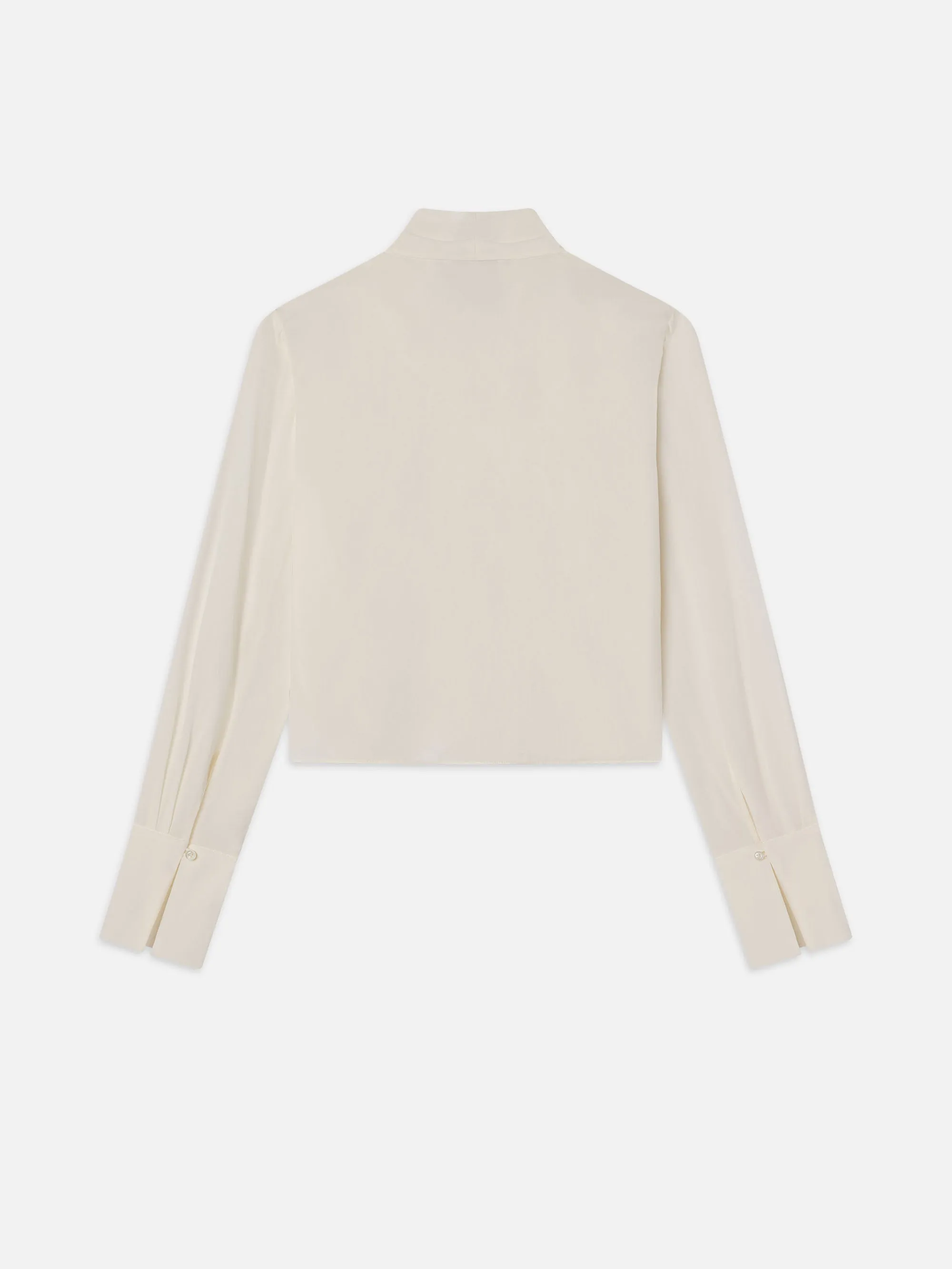 Shawl-Collar-Bluse -- Creme