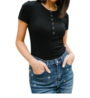 Schnapp-Dir-Bodysuit in Schwarz