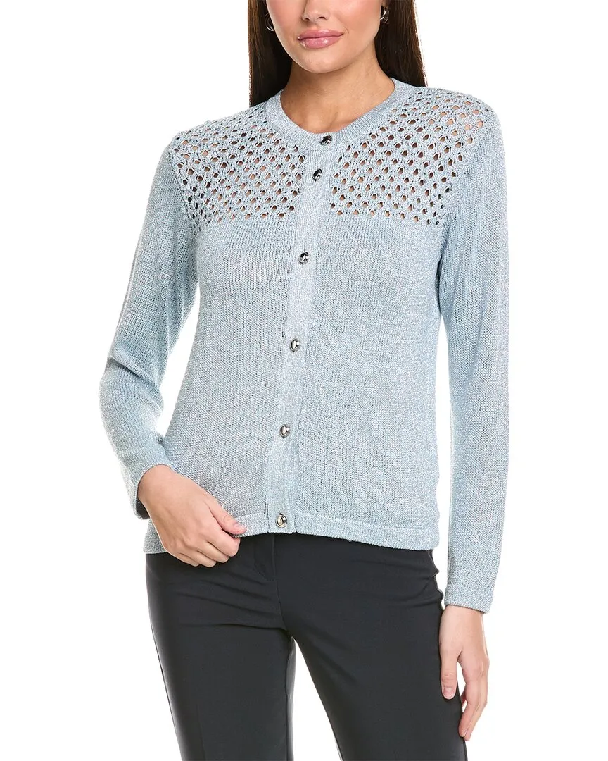 St. John Glitzer Häkelcardigan