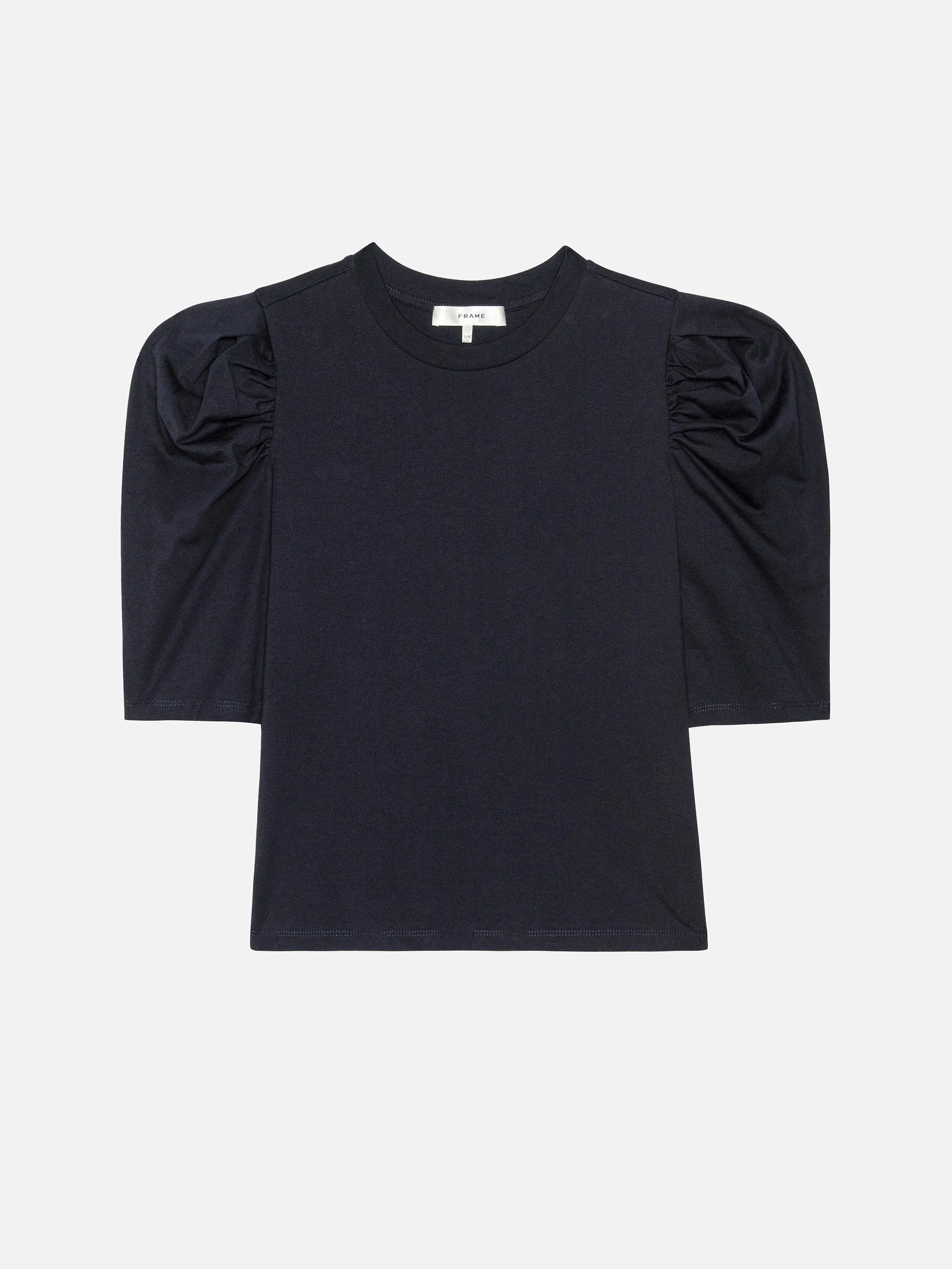 Das Drape-T-Shirt -- Marineblau