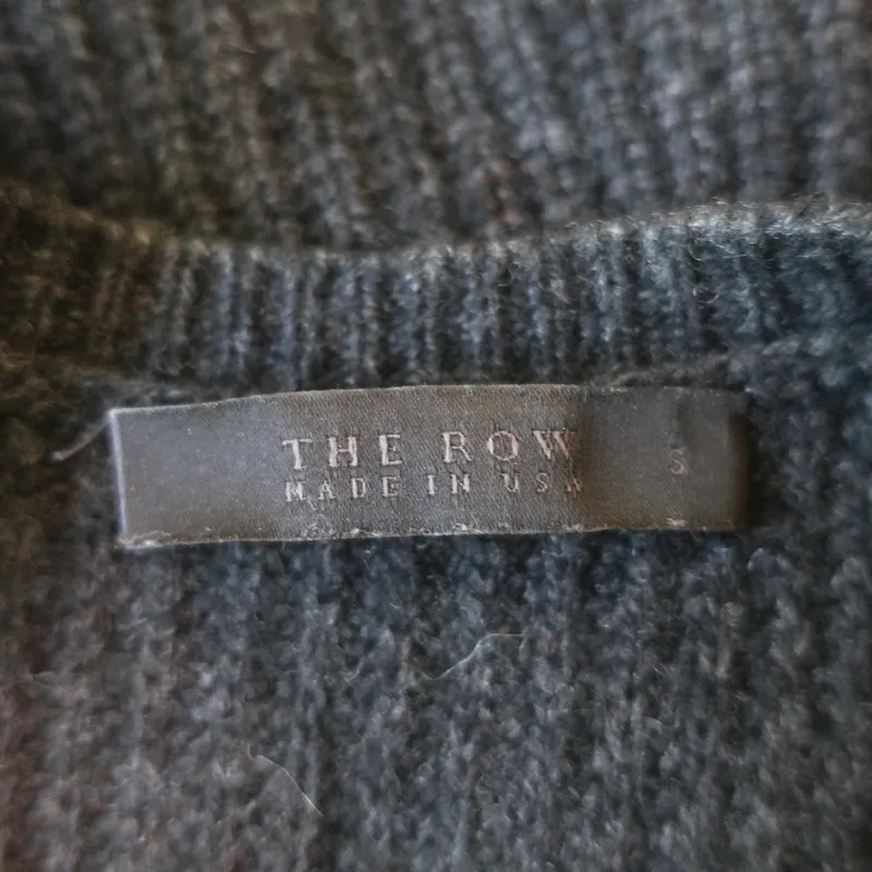 The Row Cashmere Rippenstrick-Tanktop Schwarz Größe S