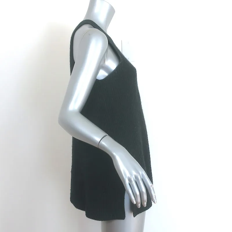 The Row Cashmere Rippenstrick-Tanktop Schwarz Größe S