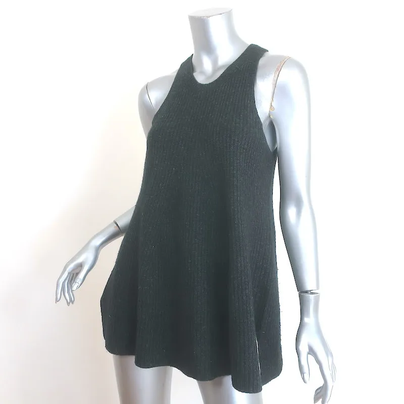The Row Cashmere Rippenstrick-Tanktop Schwarz Größe S