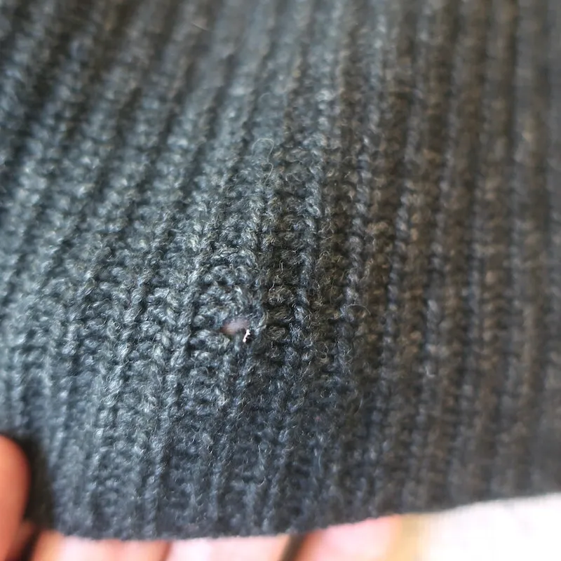 The Row Cashmere Rippenstrick-Tanktop Schwarz Größe S