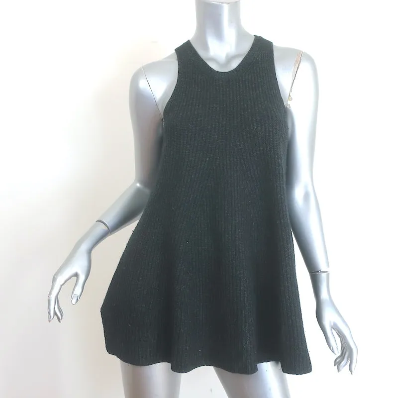The Row Cashmere Rippenstrick-Tanktop Schwarz Größe S