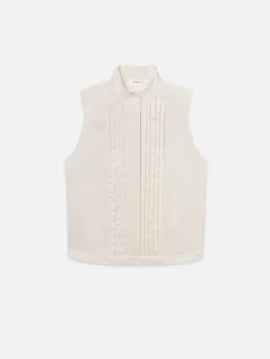 Die Tux Bluse -- Alabaster