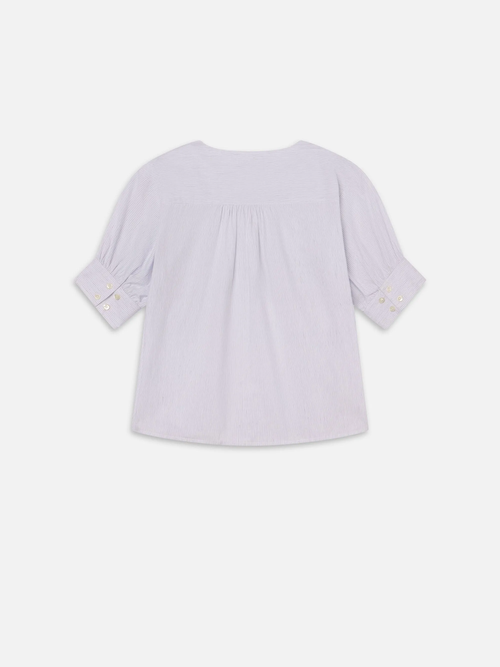 Der V-Ausschnitt-Pullover -- Stahlblau Multi
