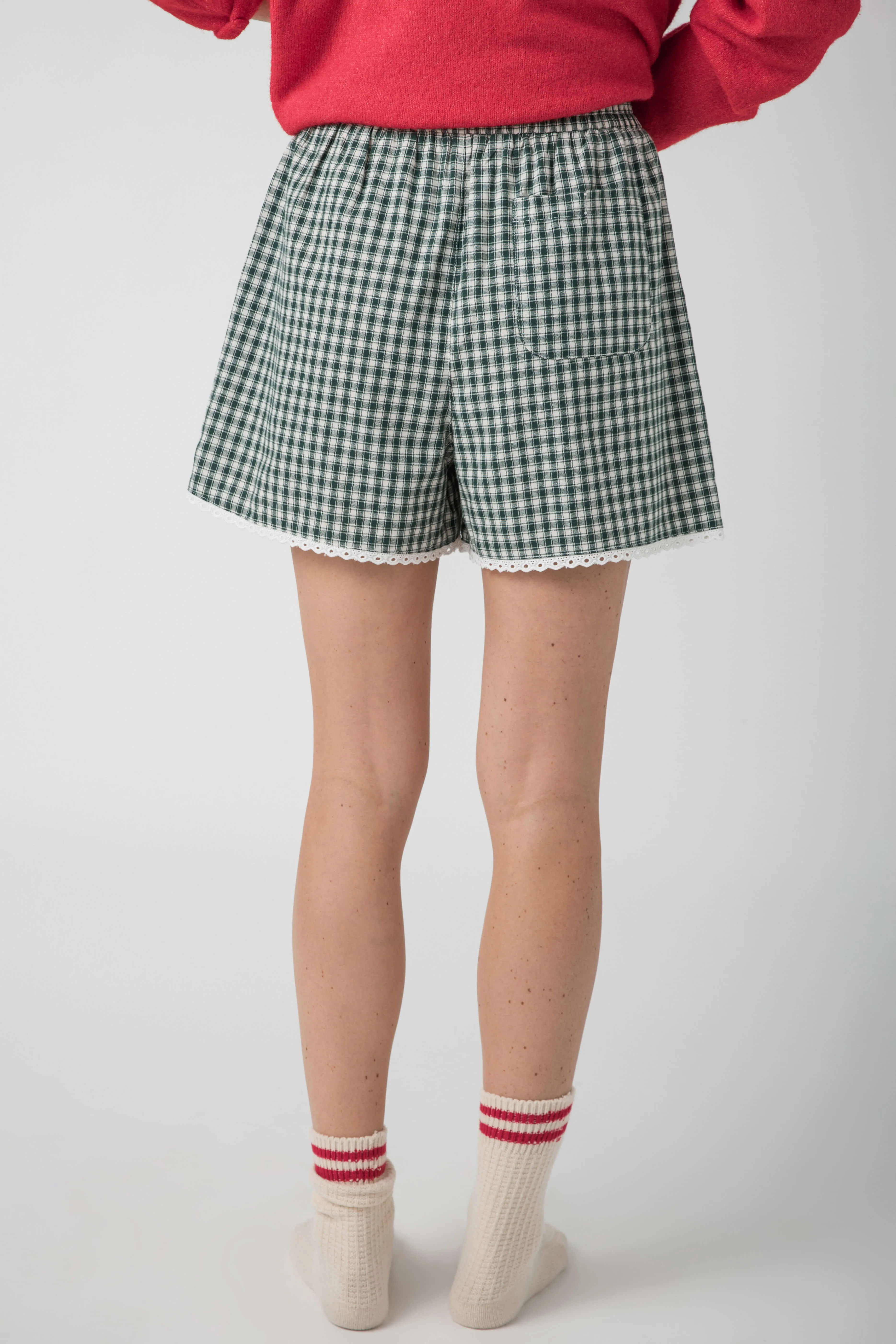 Dinge zwischen Spitzenbesatz Boxershorts