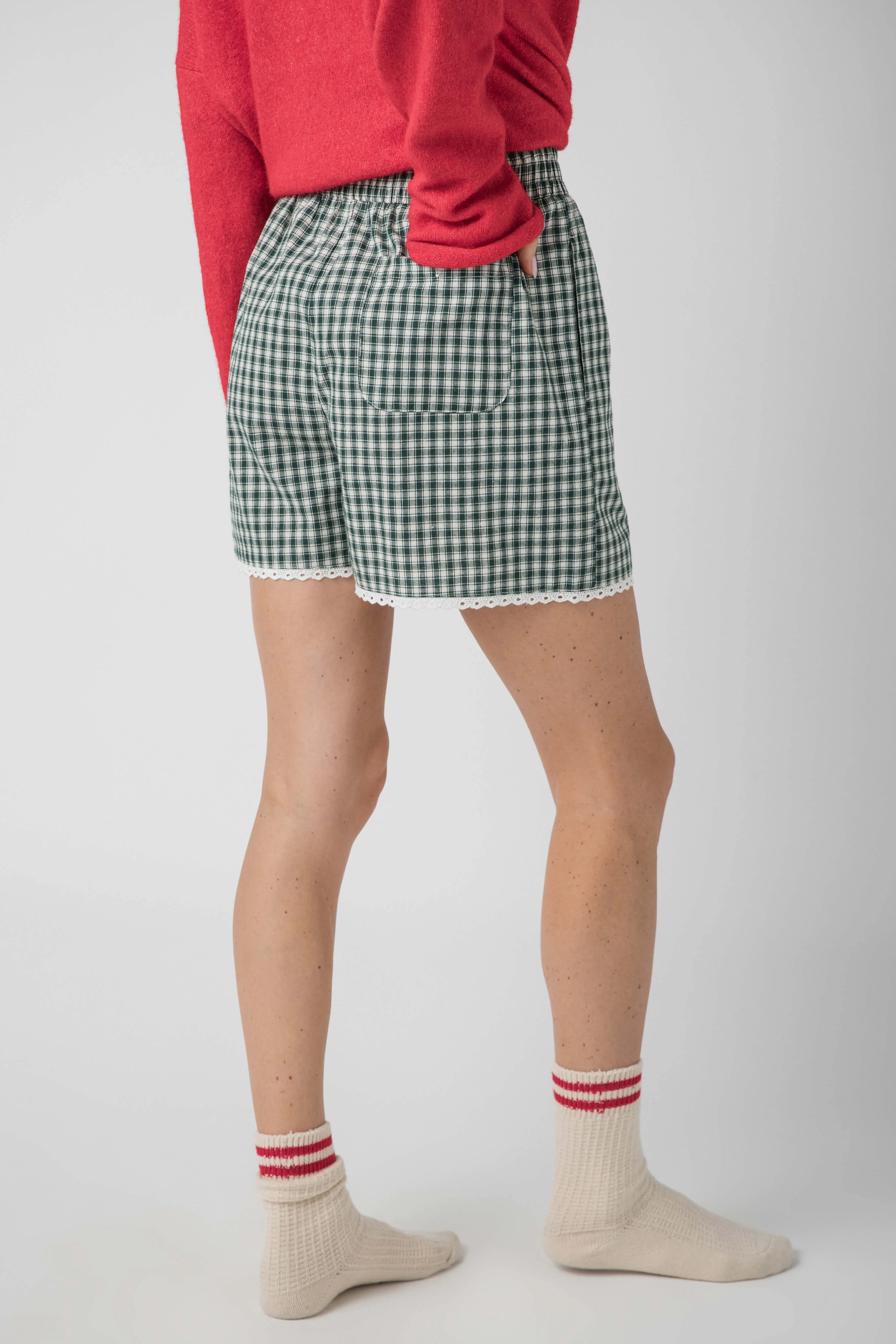 Dinge zwischen Spitzenbesatz Boxershorts