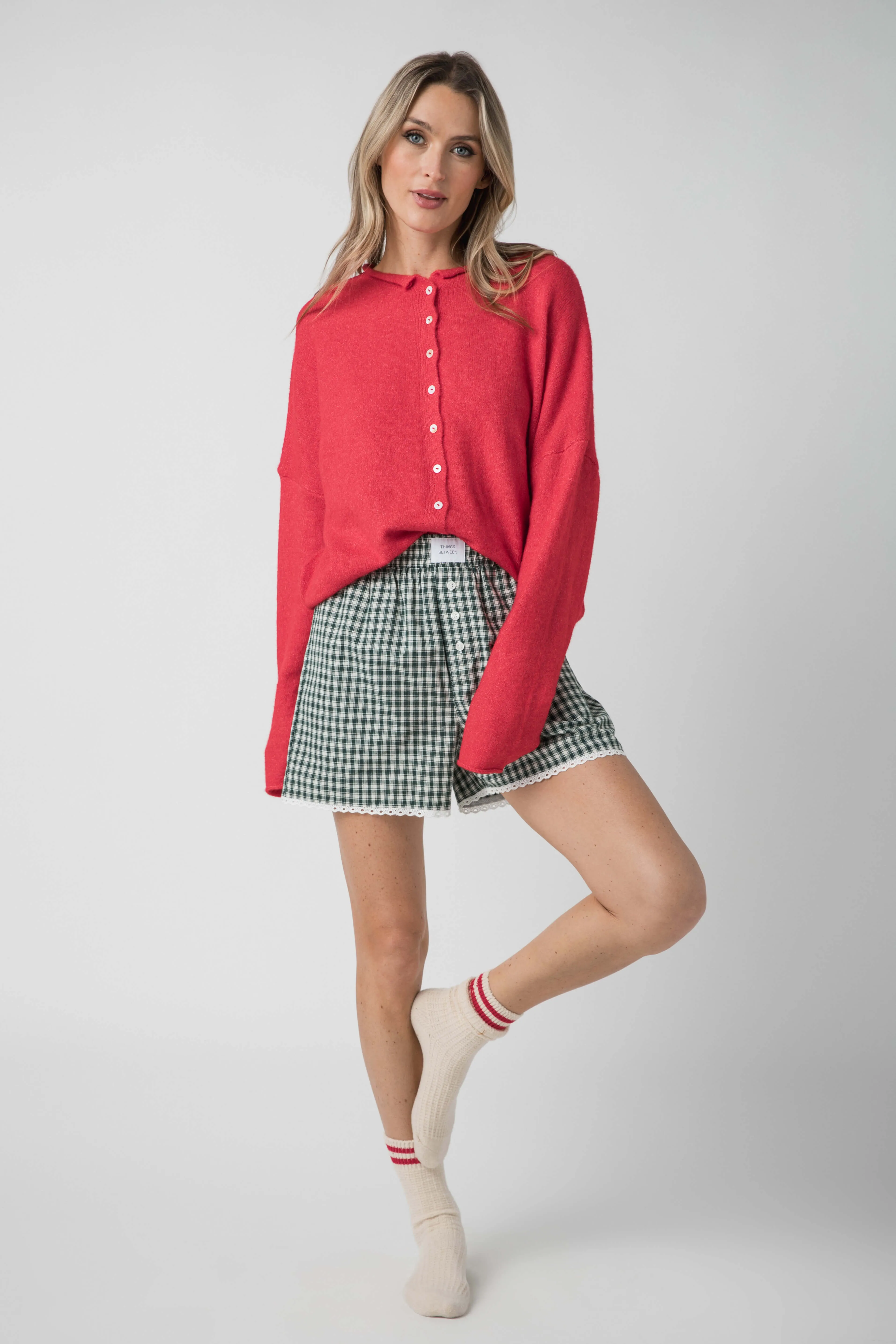 Dinge zwischen Spitzenbesatz Boxershorts