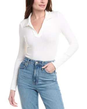 Wahrheit Gekräuselter Rippen-Bodysuit