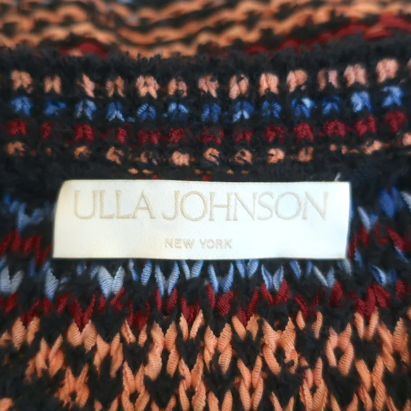 Ulla Johnson Puffärmel-Top Elara Mehrfarbig Gestreift Strickgröße Petite