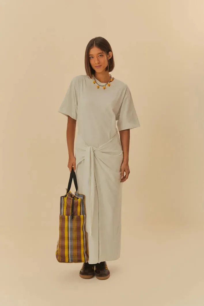 T-Shirt-Kleid mit Bindegürtel