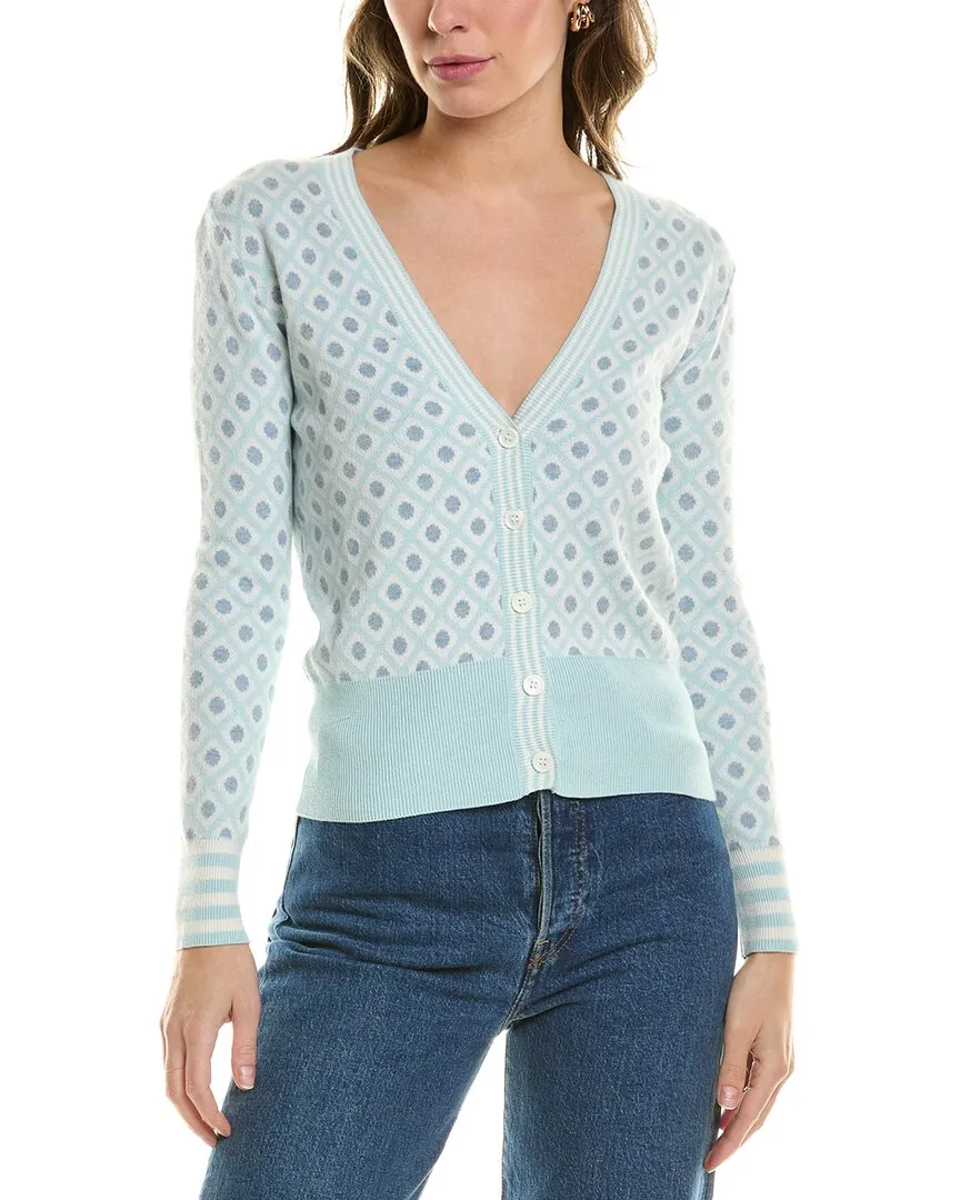 WISPR Mini Argyle Kaschmir-Mix Cardigan
