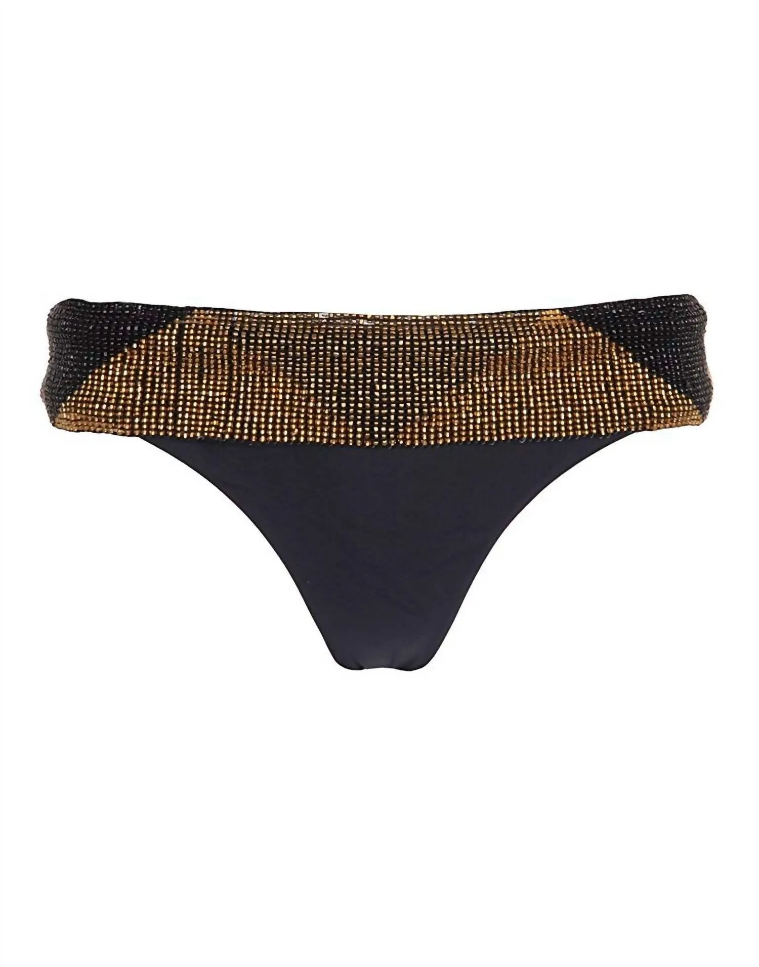 Damen Unterwäsche Intim Lingerie Gürtel Slip Mini Bikini Höschen in Schwarz Gold