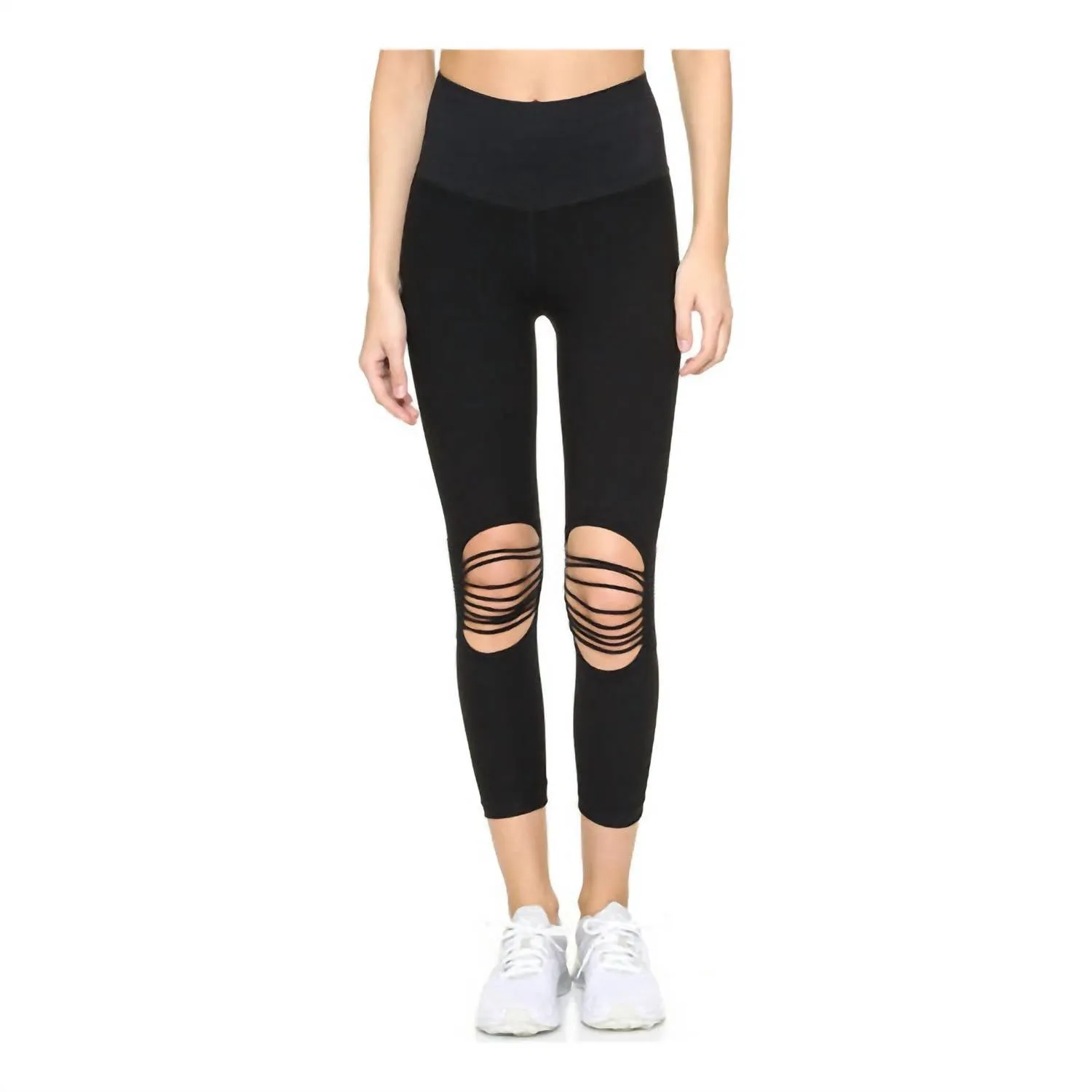 Damen St Nicholas Ave Ausgeschnittene Leggings in Kaviar