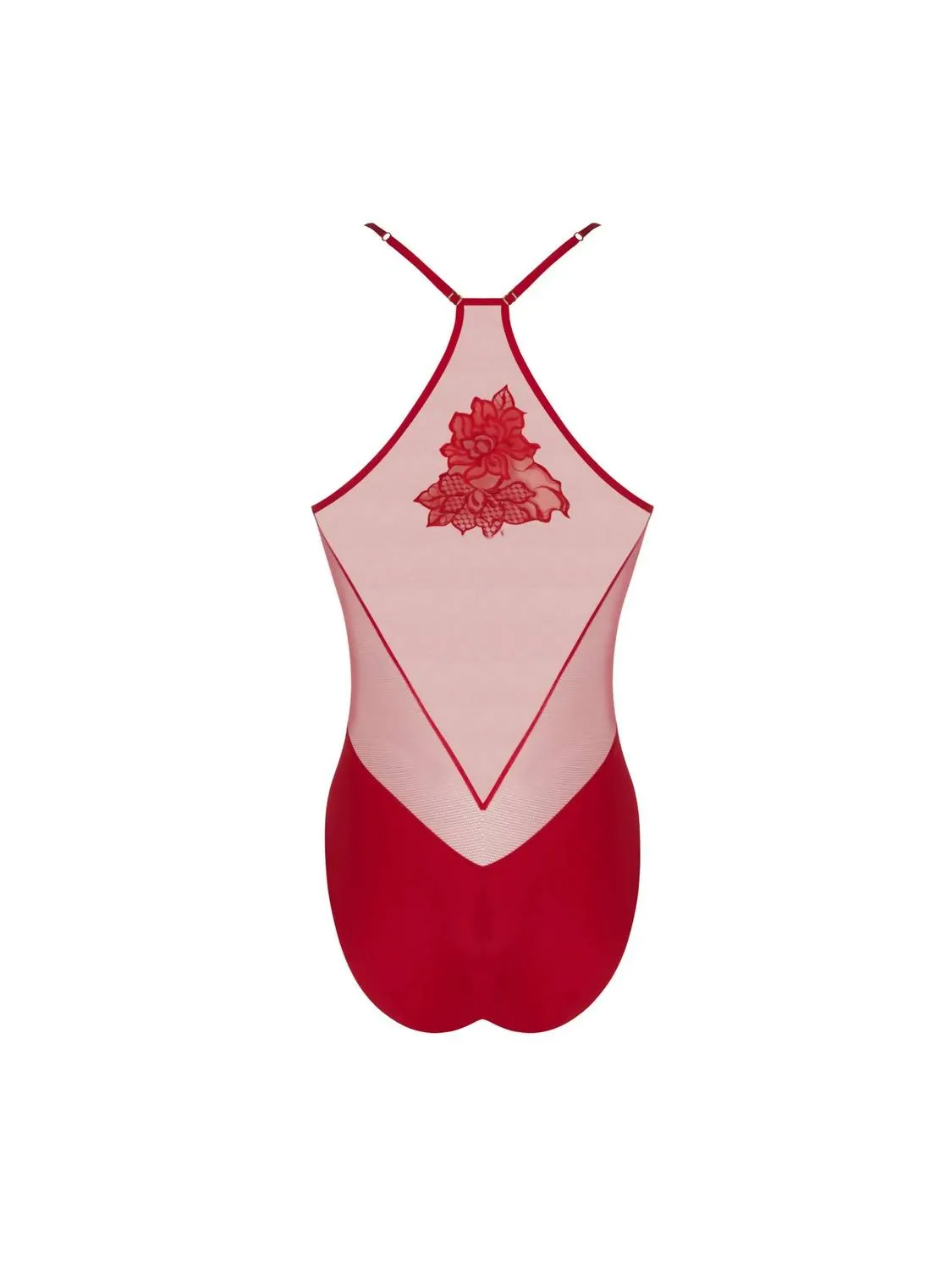 Frauen Niedlicher Und Sexy Bodysuit In Rouge Effusion