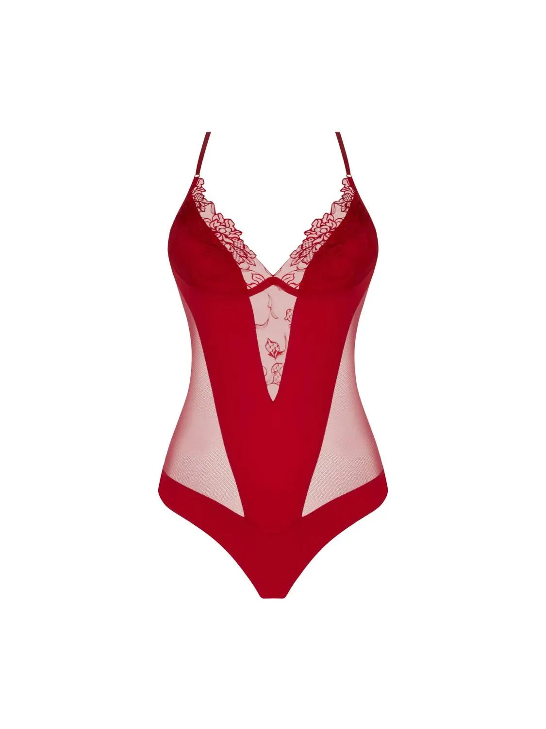 Frauen Niedlicher Und Sexy Bodysuit In Rouge Effusion