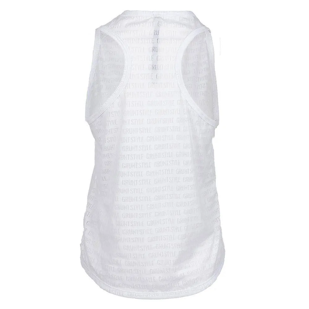 Damen Burn Out Tanktop - Weiß