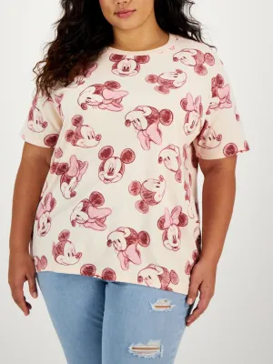 Damen T-Shirt mit Grafikdruck, Hellrosa