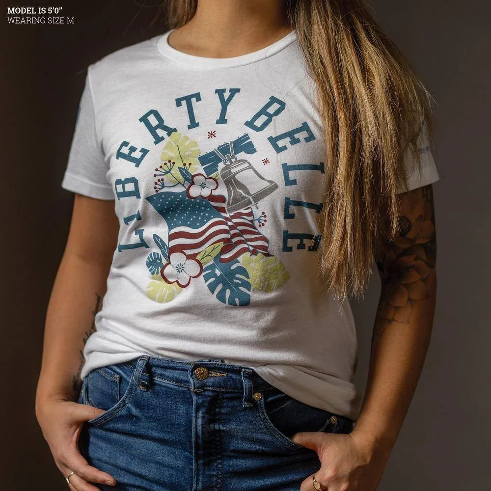 Damen Liberty Belle Slim Fit T-Shirt - Weiß