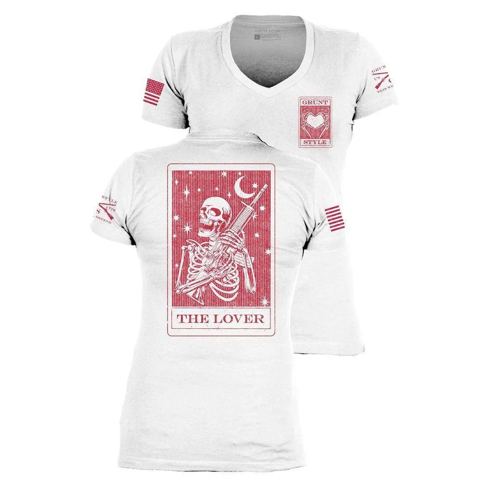 Damen Lover Tarot V-Ausschnitt - Weiß