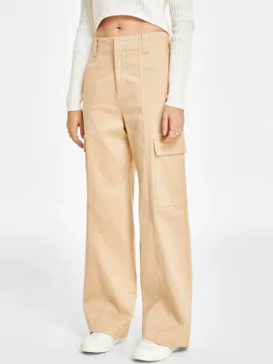 Damen Cargo-Hose Uni, Beige