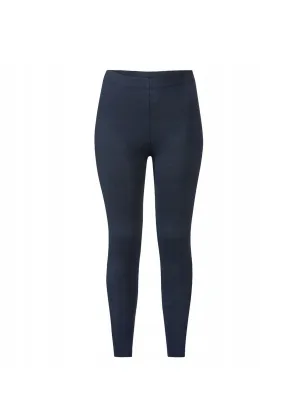 Damen einfache Leggings, Marineblau