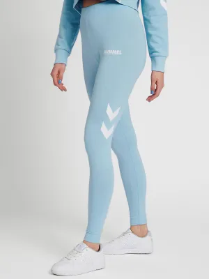 Damen bedruckte Leggings, Blau