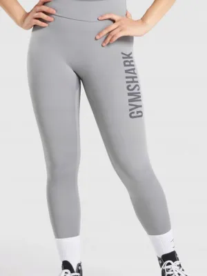 Damen bedruckte Leggings, Grau