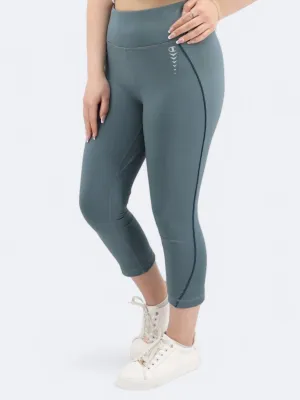 Damen Leggings mit Druck, Petrol