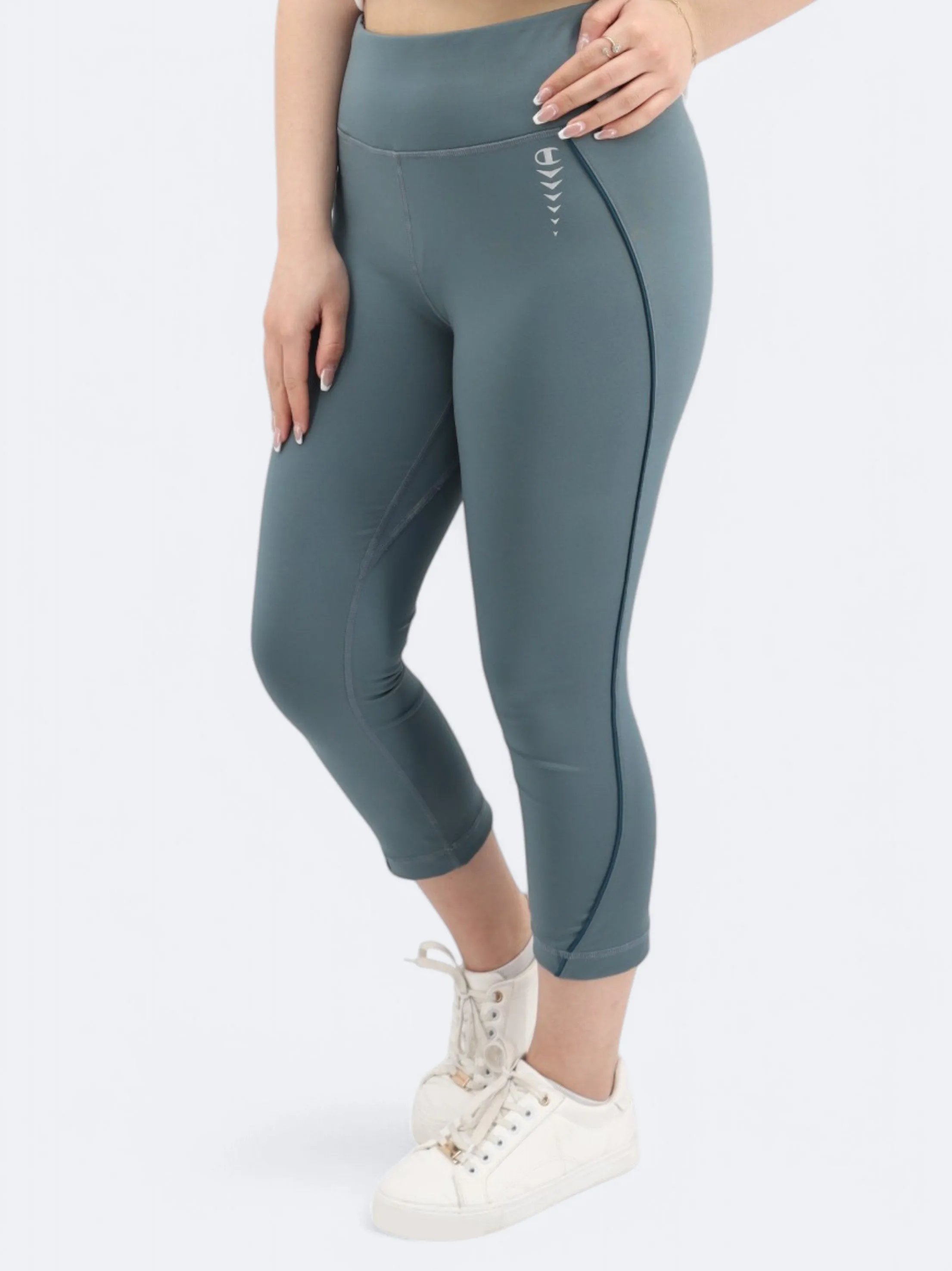 Damen Leggings mit Druck, Petrol