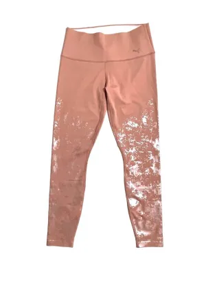 Damen Rosenfolien Leggings in Rosa