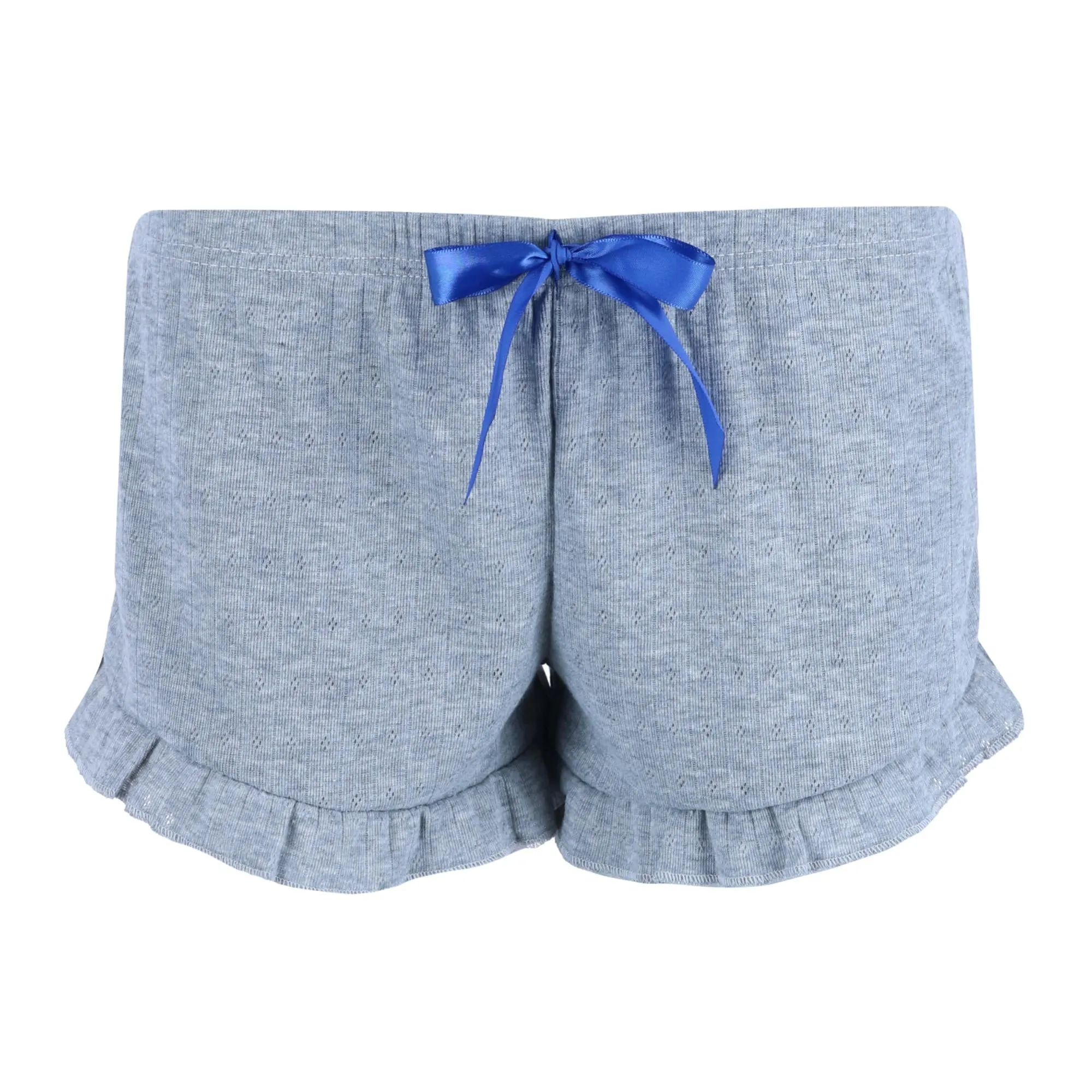 Damen-Pyjama-Set mit Pointelle-Elefanten-Ausschnitt