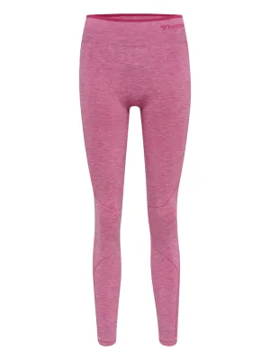Damen Rippen Leggings, Rosa