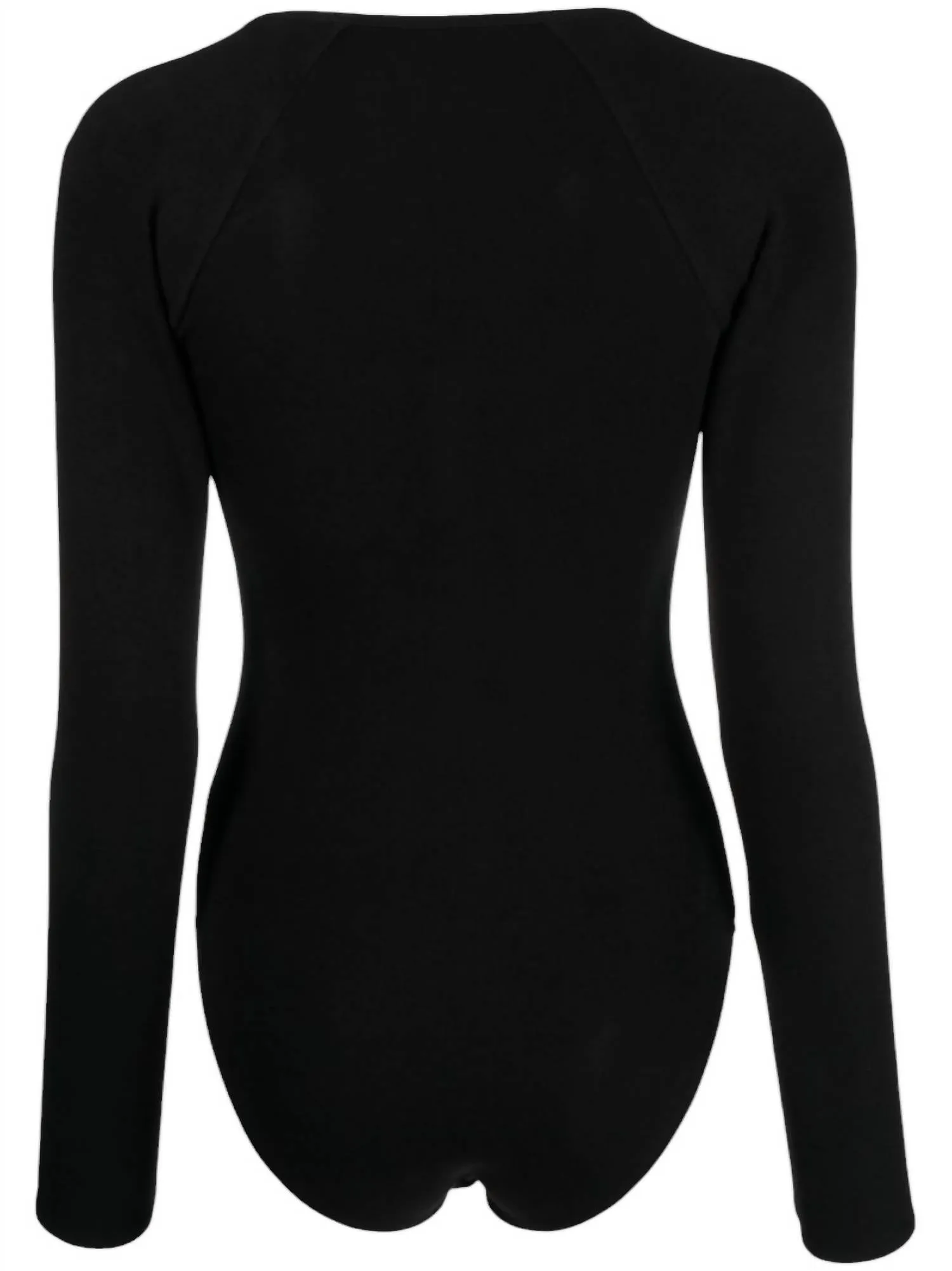 Damens The Feel Good Langarm-Body in Schwarz 001