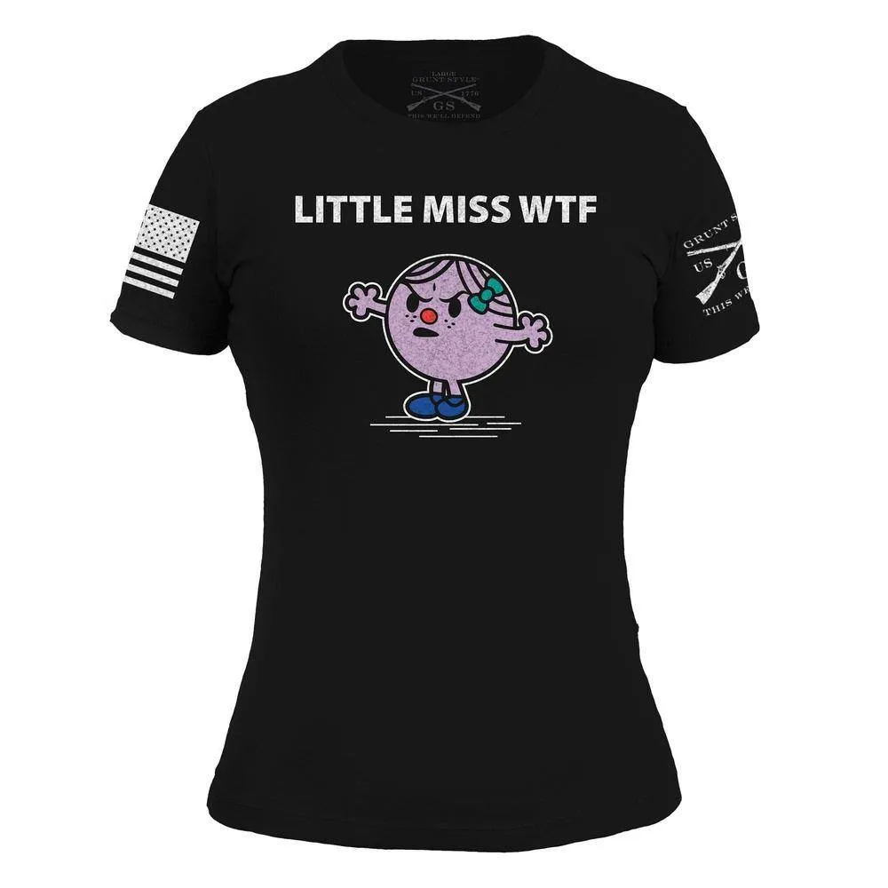 Damen WTF Slim Fit T-Shirt - Schwarz