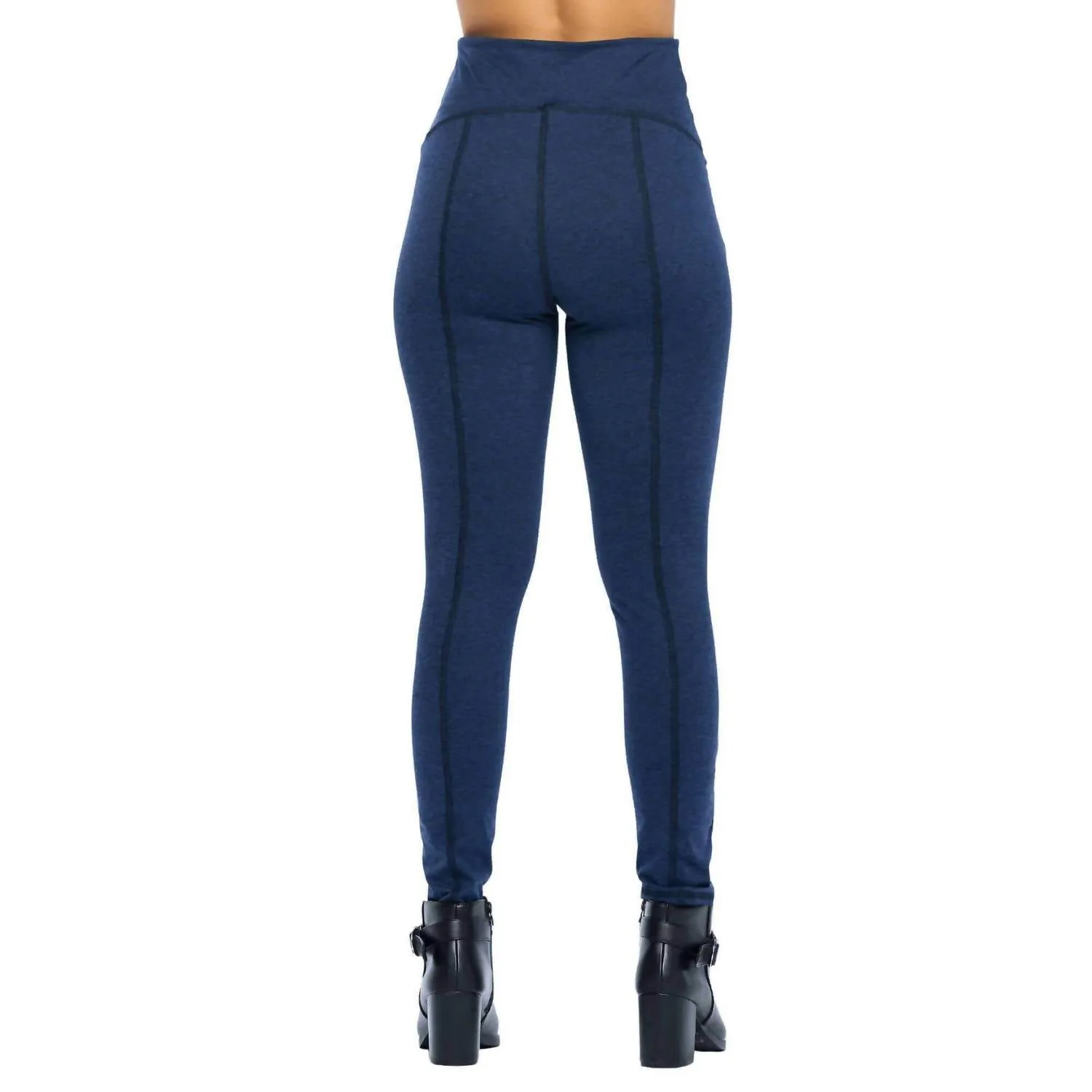 Yoga-Hose Leggings In Meliertem Marineblau