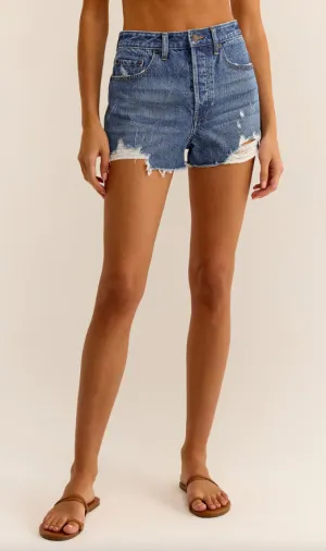 Z Supply Classic High-Waist Denim Shorts - Endverkauf 50% Rabatt im Warenkorb